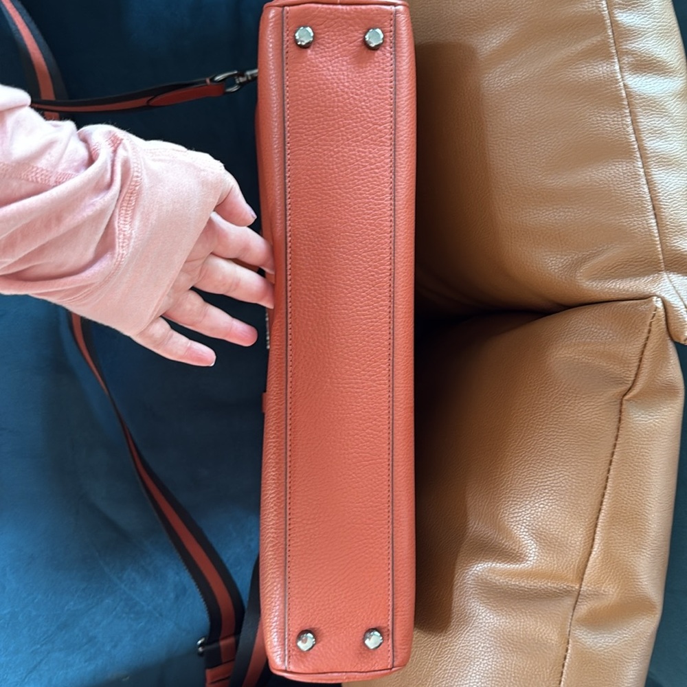 Coach Graham Structured Brief Case Leather in Terracotta NWT - Picture 12 of 12